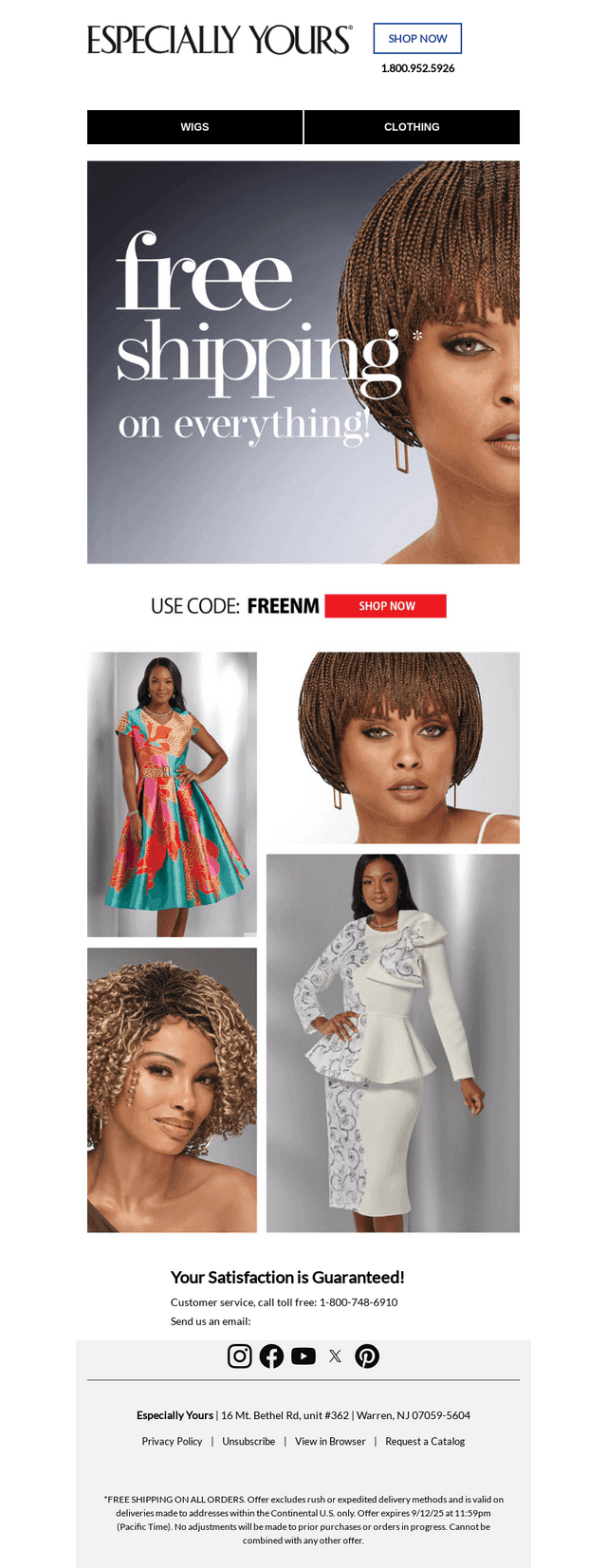 Don’t Pay… Get FREE DELIVERY on all orders!