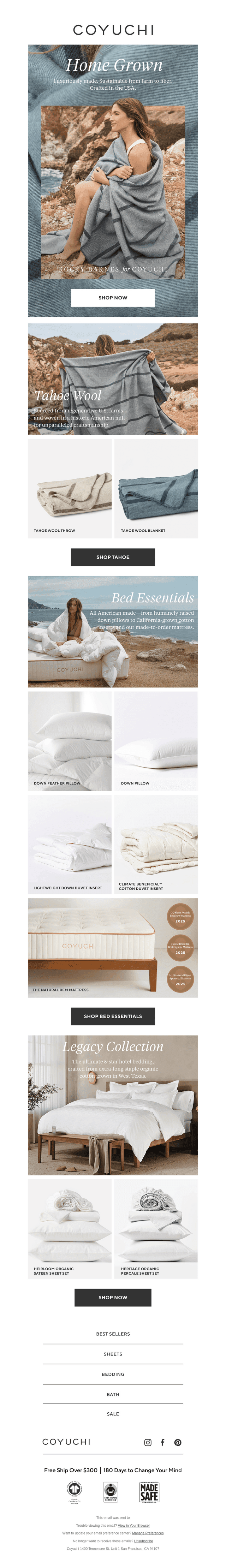 Crafted to Last: American-Made Bedding + Blankets