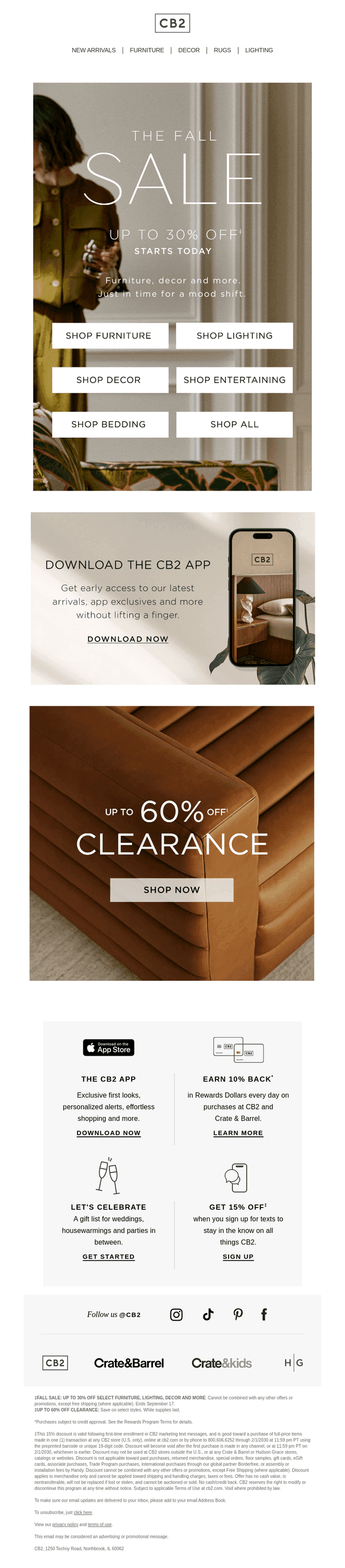 THE FALL SALE STARTS NOW