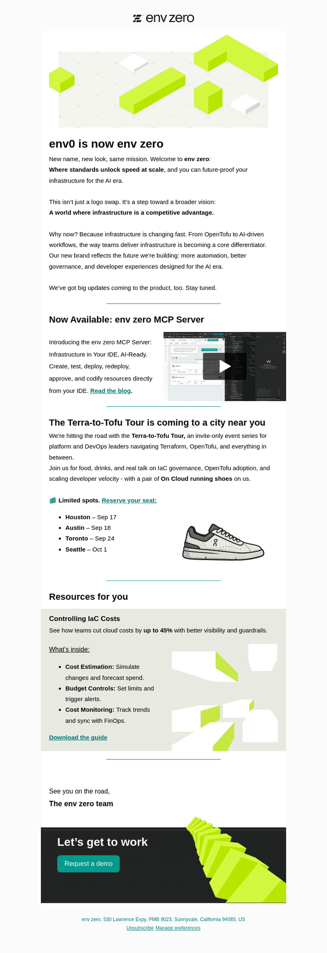 env0 email from Thu, Sep 11, 2025