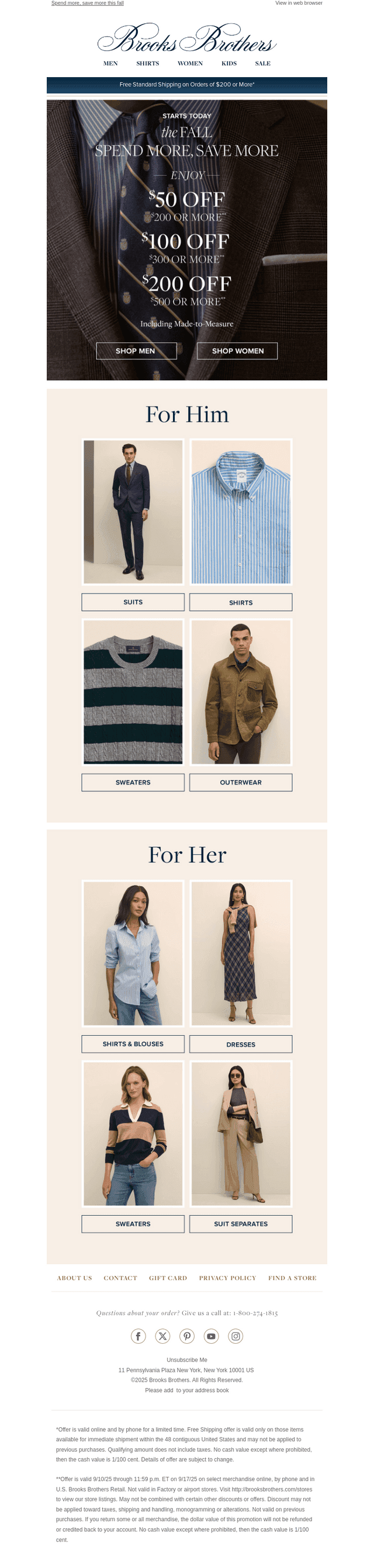 Spend & save: Up to $200