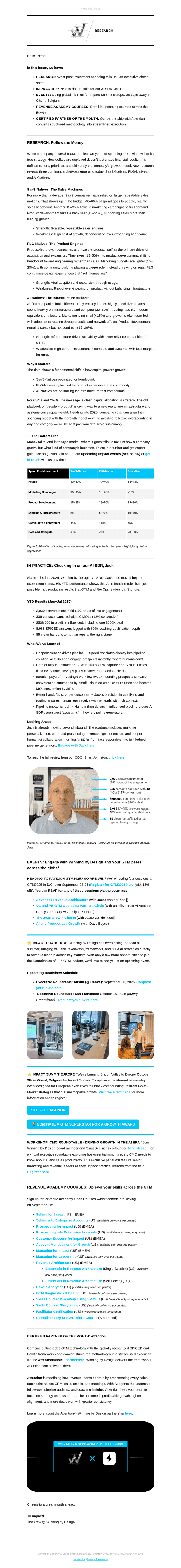 Winning by Design email from Thu, Sep 11, 2025