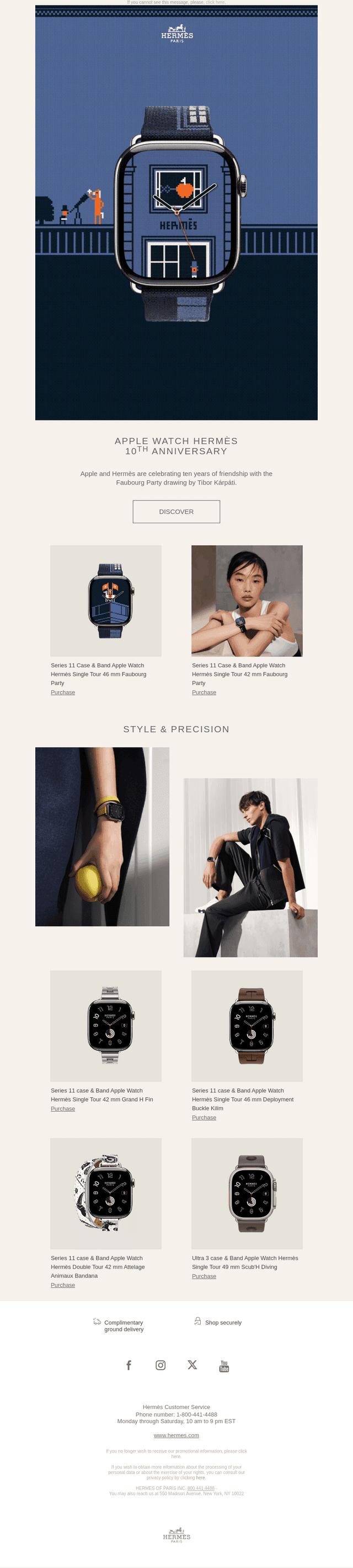 Hermes USA email from Thu, Sep 11, 2025