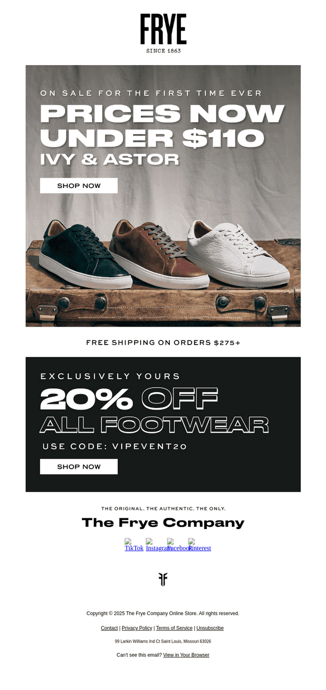 Fryeday Exclusive—Astor & Ivy Under $110