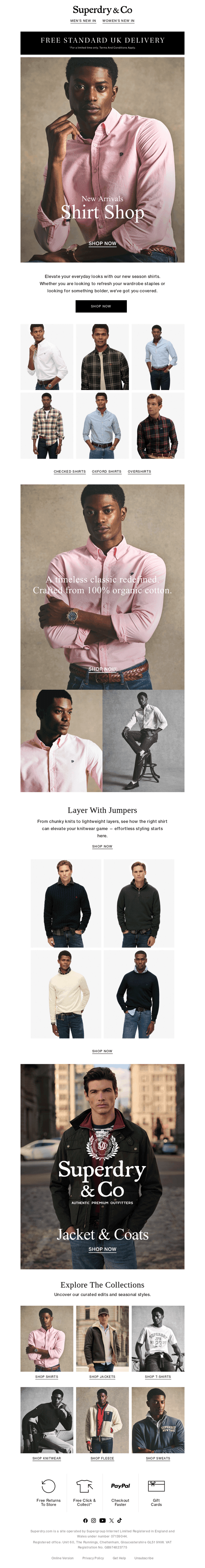 New | Classic Shirts & Jumpers