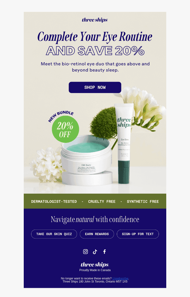 20% OFF Your New Eye Essentials