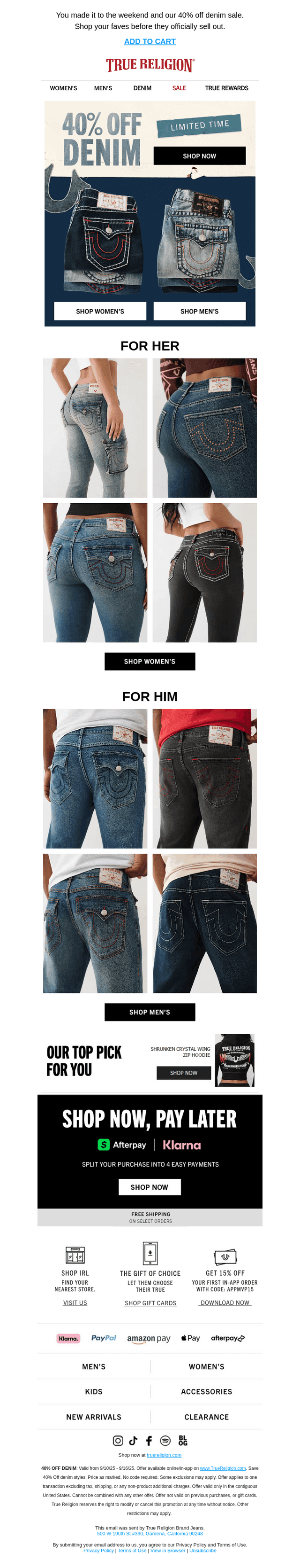 Cheers To 40% Off Denim