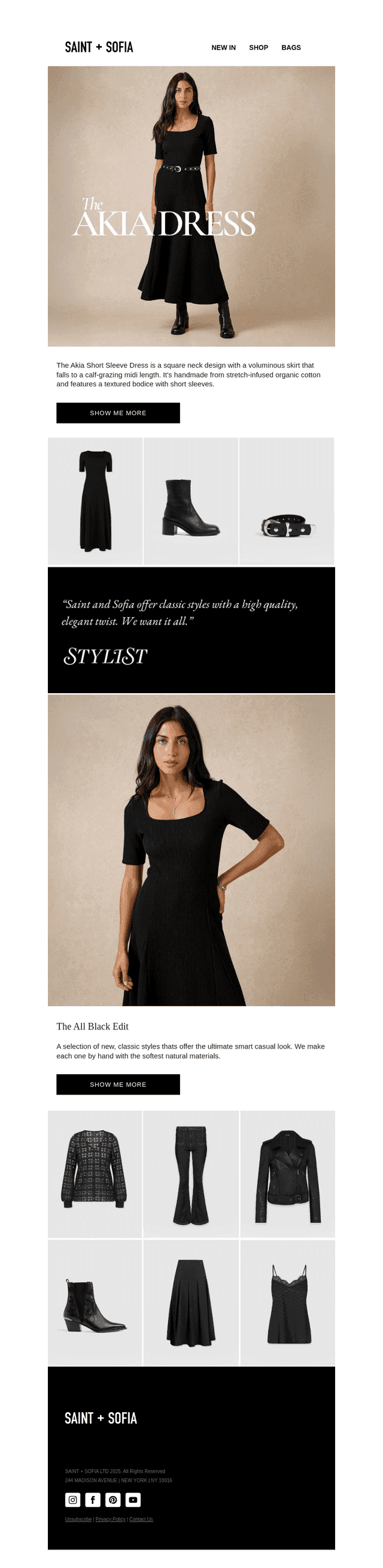 The Akia Dress & All Black Edit
