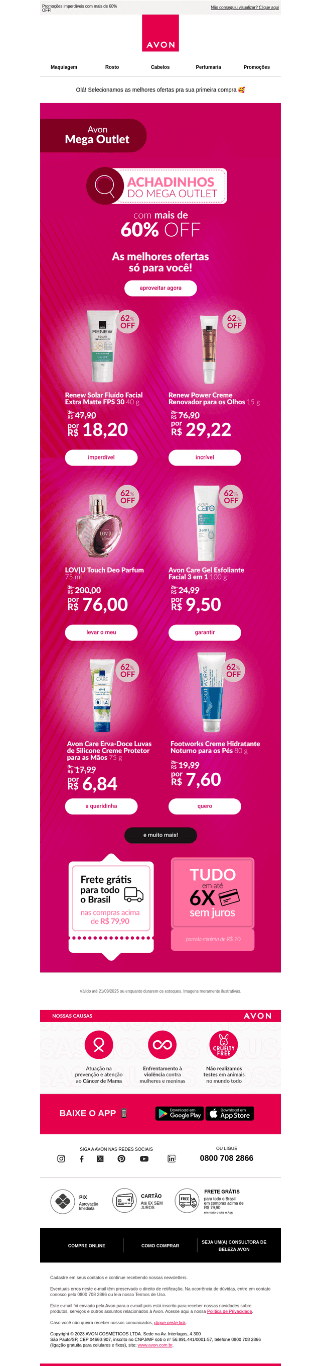 Achadinhos do Mega Outlet Avon 🤩