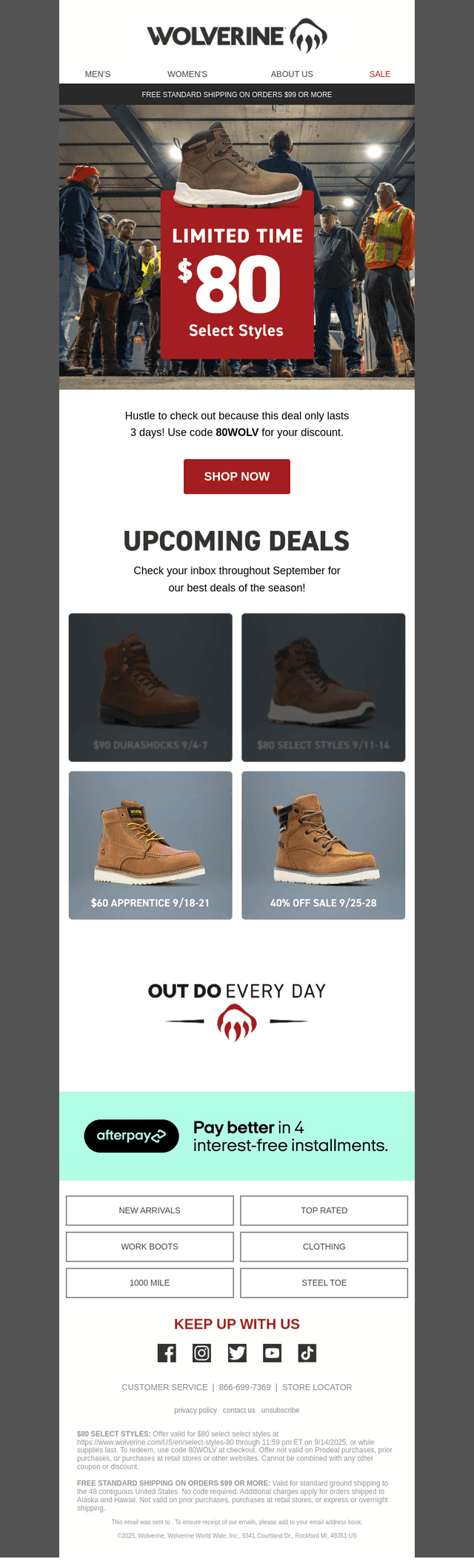 $80 Boots For One Last Day