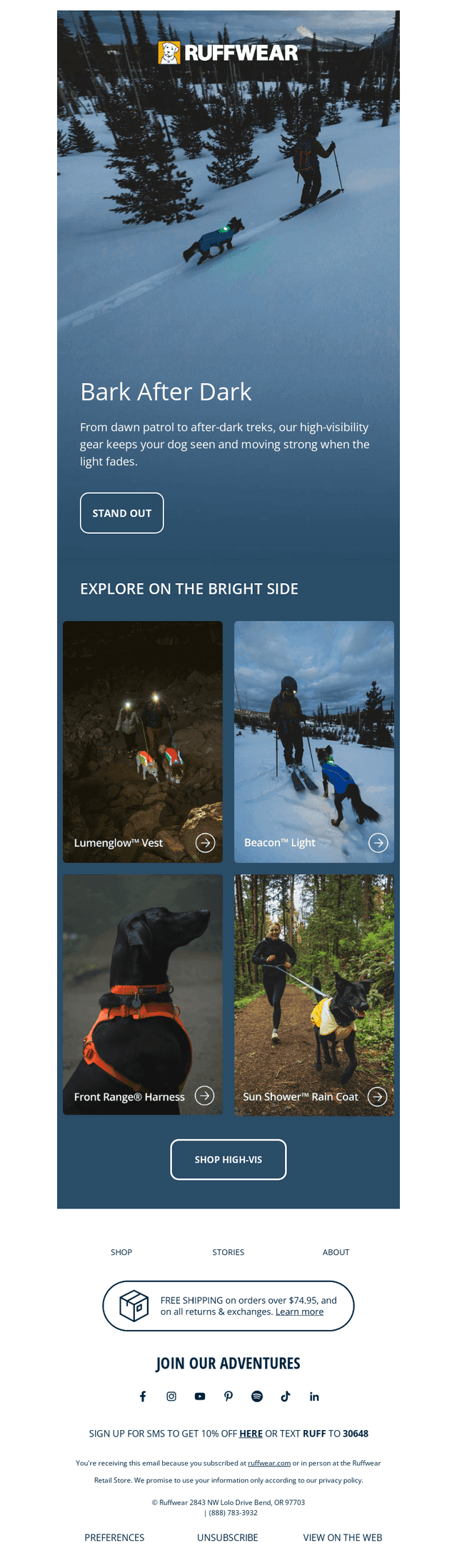 High-Vis Gear For Low-Light Adventures