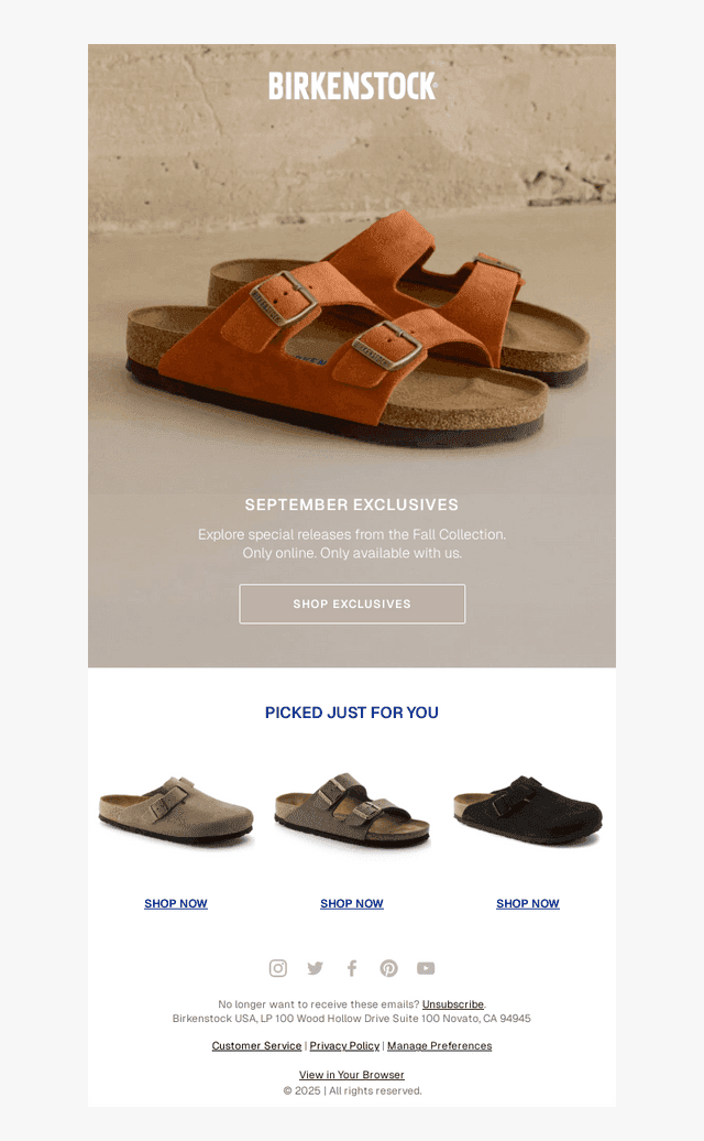 The first fall exclusives are in