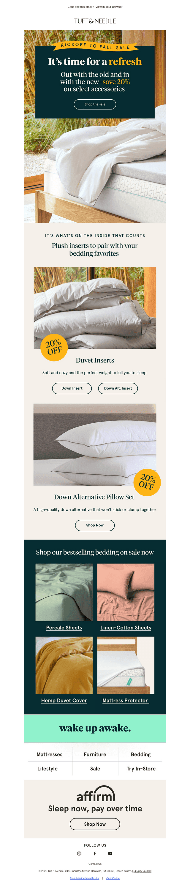 Bedding essentials for your best sleep—now 20% off