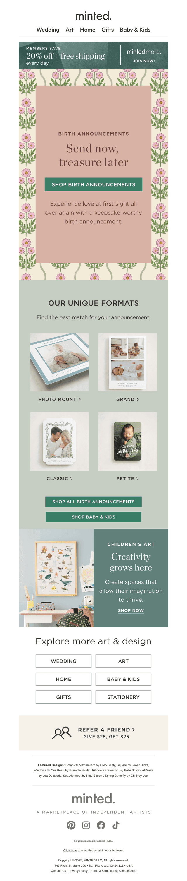 Birth announcements: tangible keepsakes.