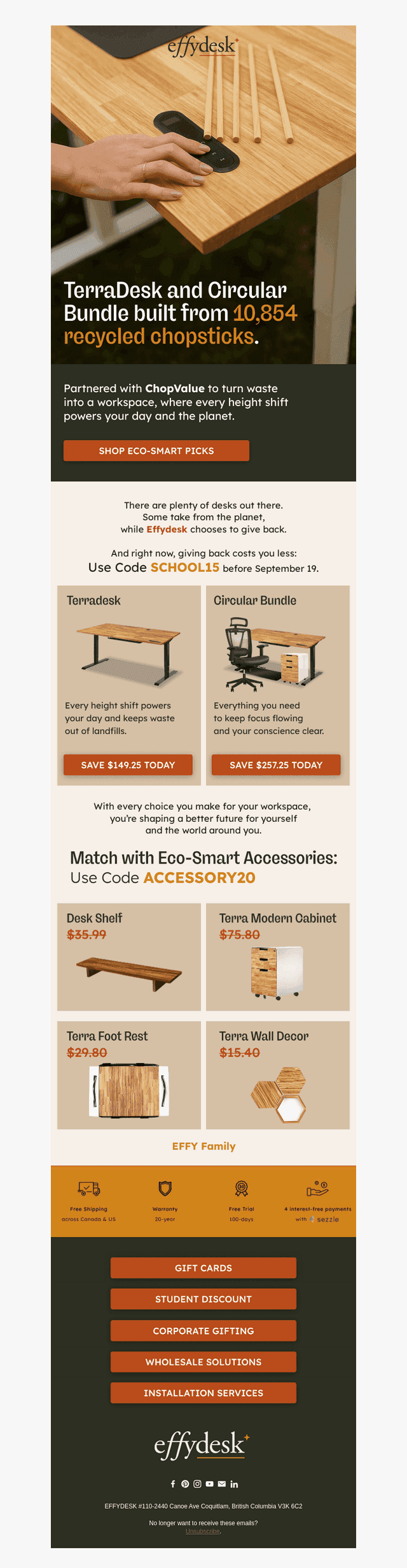Eco-Smart Choices, Exclusive Discounts!