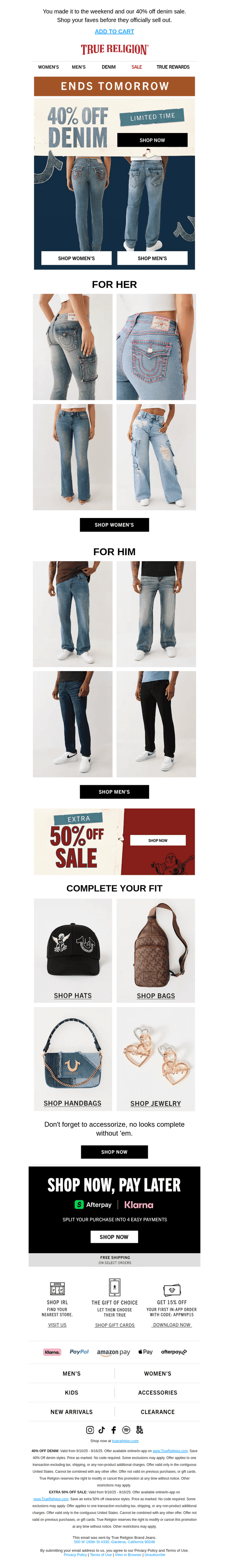OH D*MN😮 40% off denim!?
