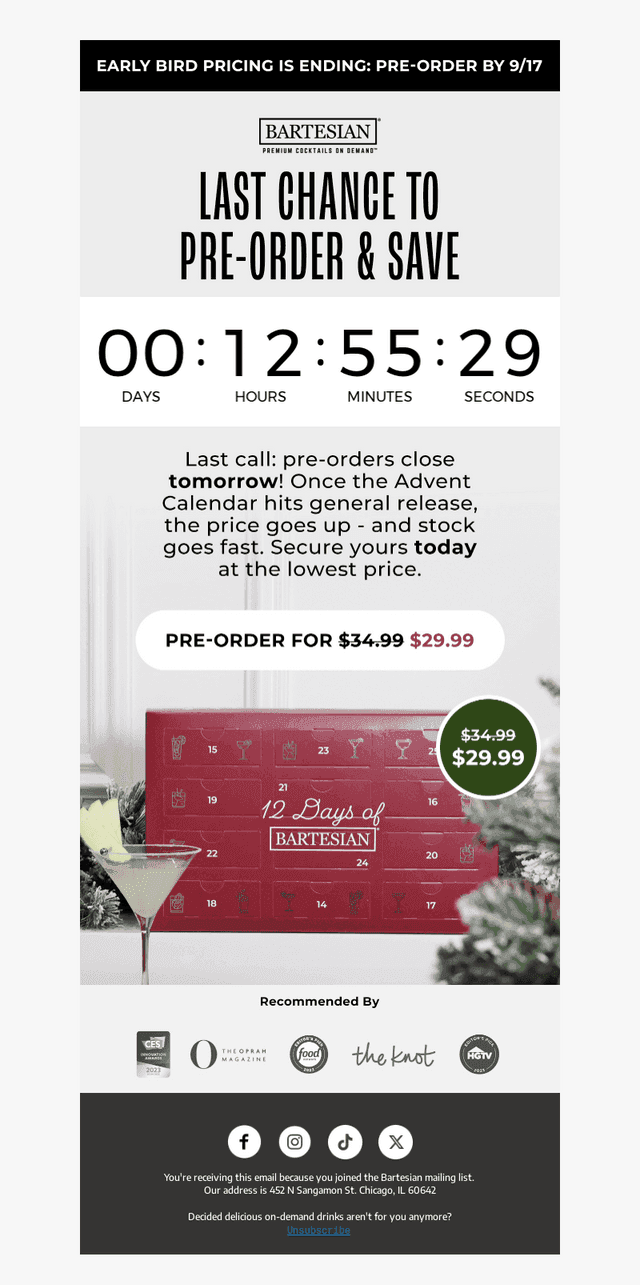 LAST CHANCE: Pre-Order the Cocktail Advent Calendar