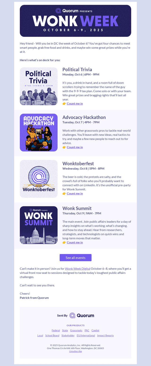 [Invite] Policy Nerds + Actual Fun = Wonk Week
