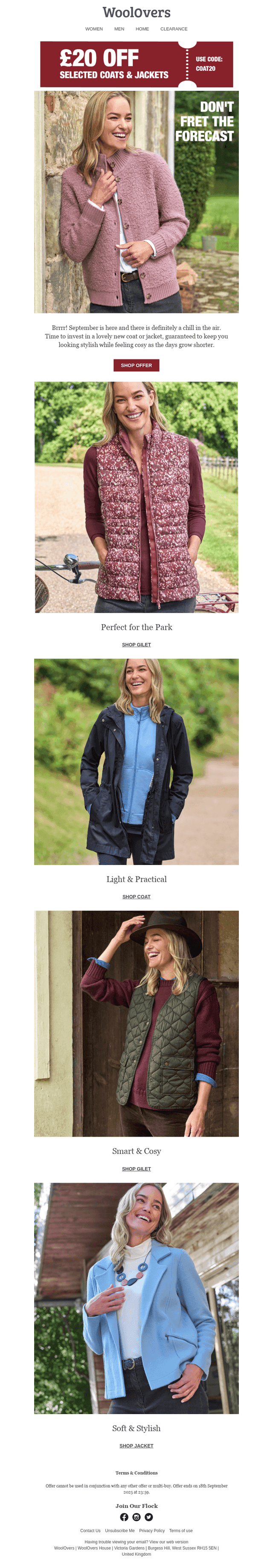 £20 Off Selected Outerwear | 48 Hours Only