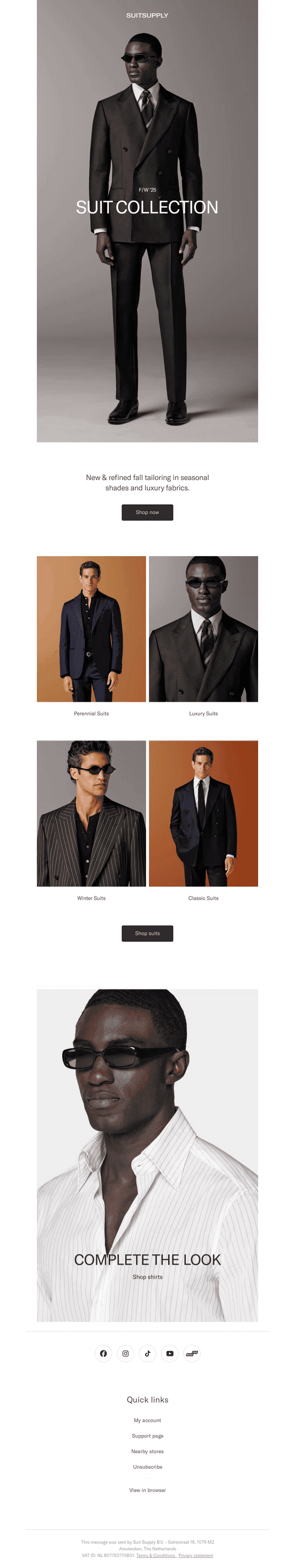 Our Latest Suit Collection Has Arrived
