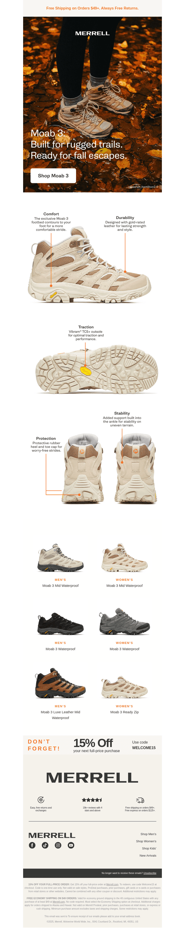 Step into fall with the #1 hiking boot in the world