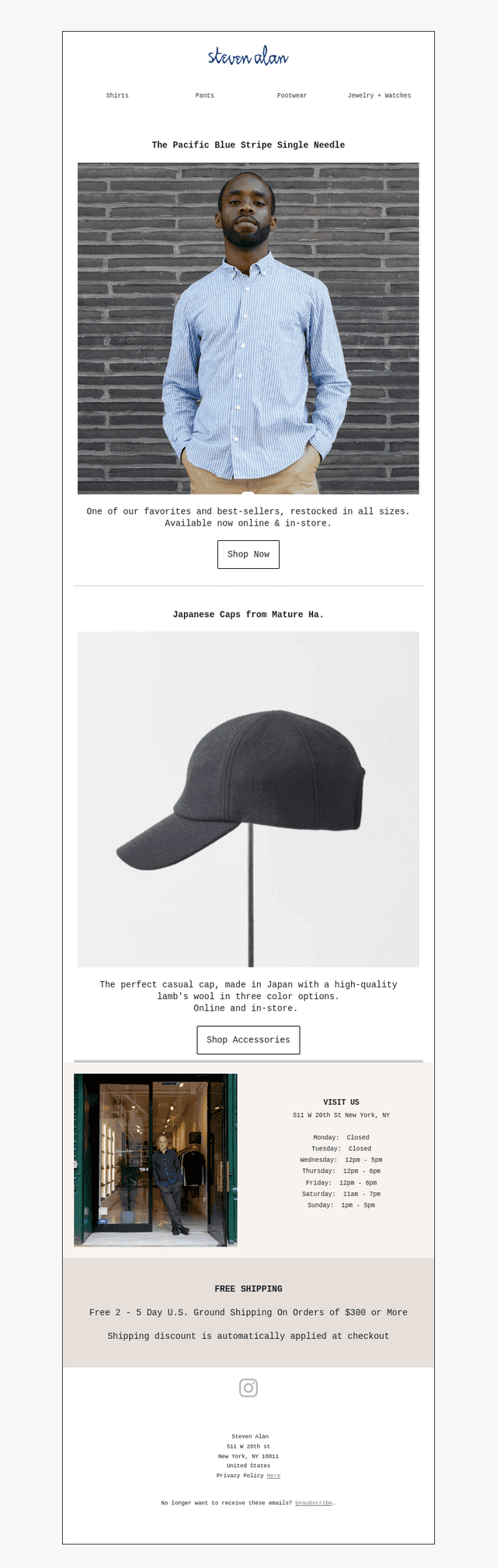 Steven Alan email from Wed, Sep 17, 2025
