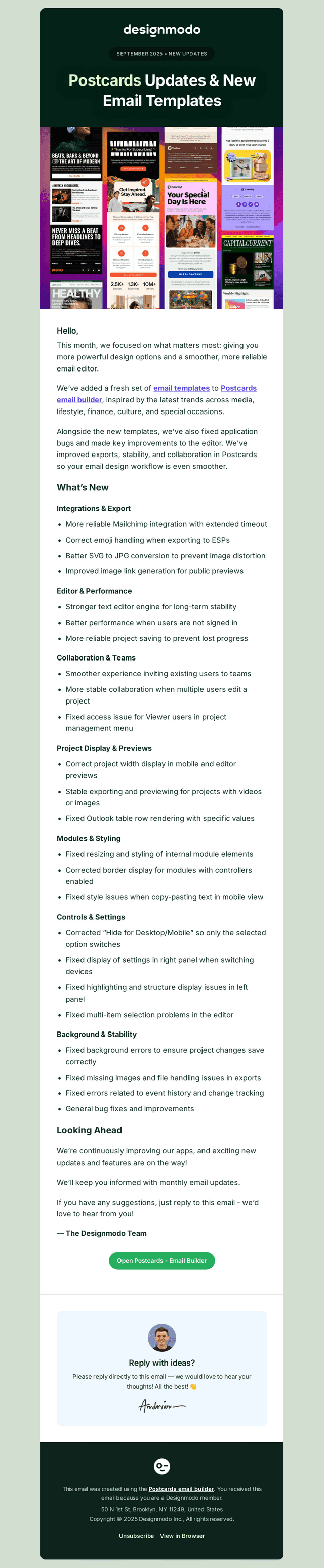designmodo email from Wed, Sep 17, 2025
