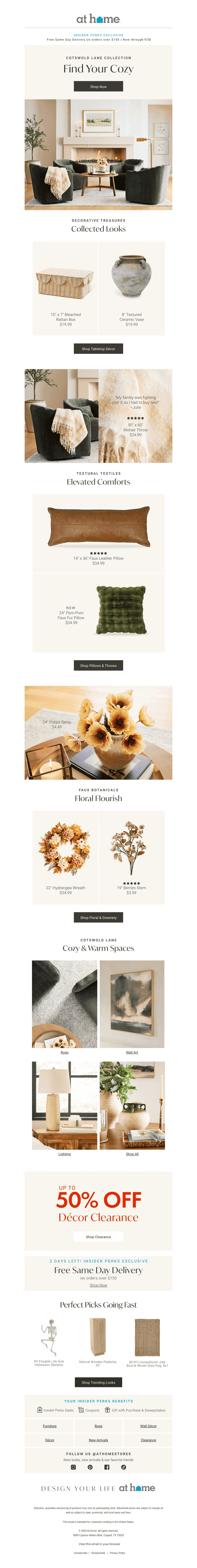 Autumn Edit: Create your cozy look with décor