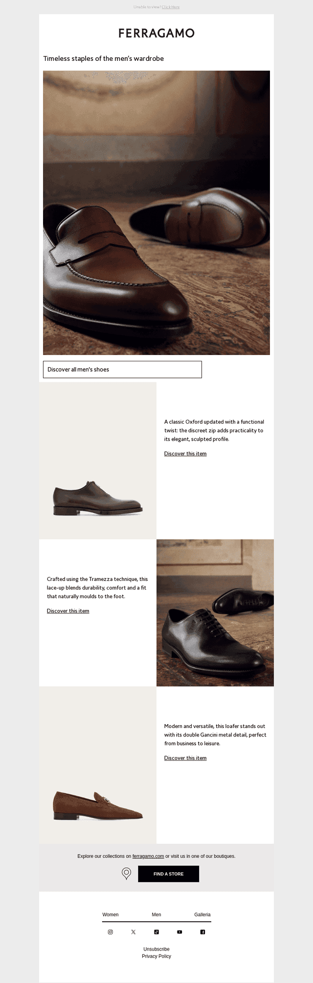 Formal elegance, the Ferragamo way