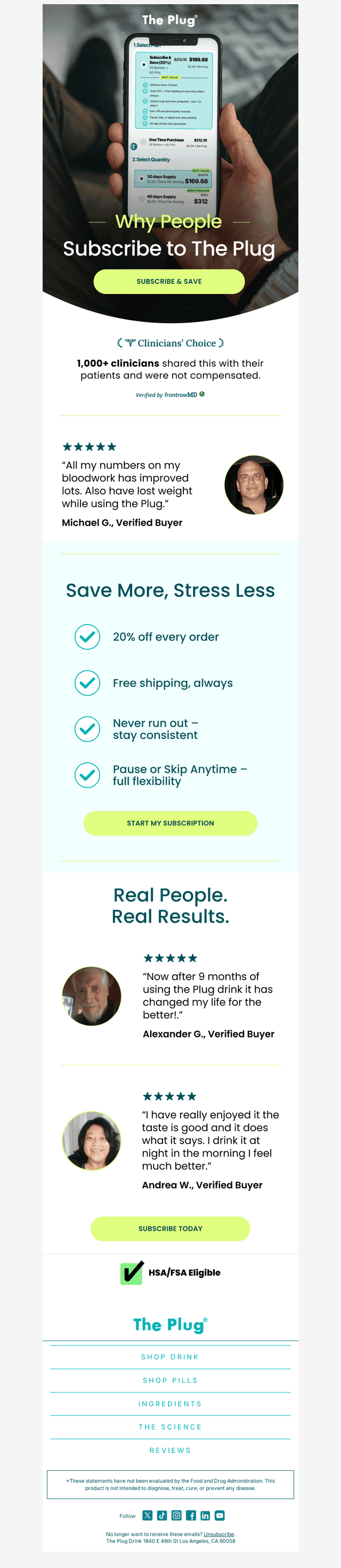 Subscribe today, friend, start feeling better tomorrow