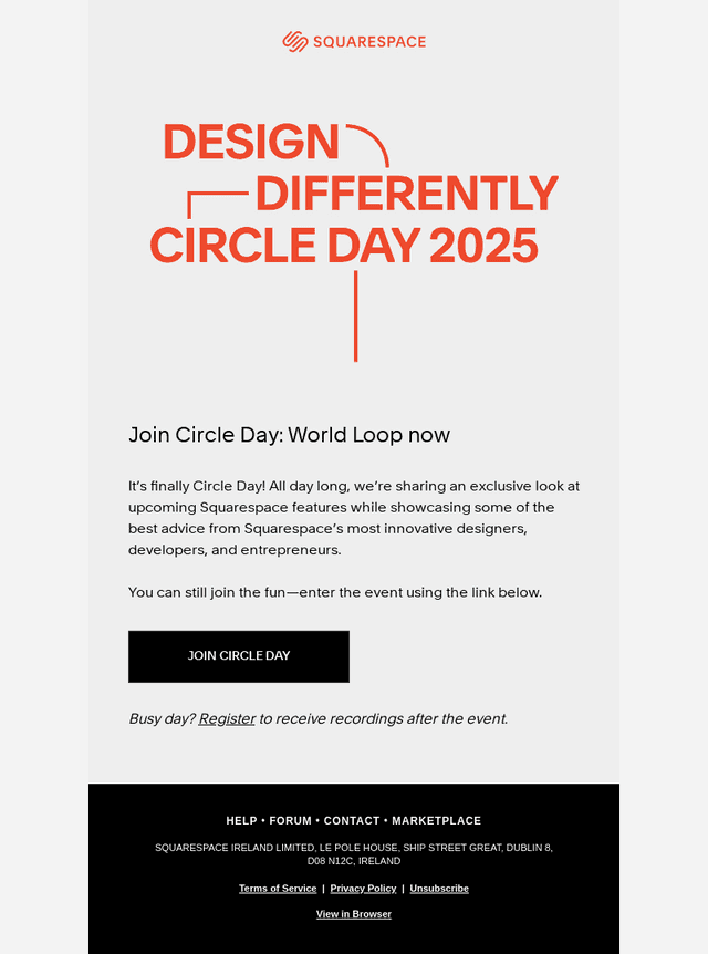 Circle Day: World Loop is happening now! Join us online
