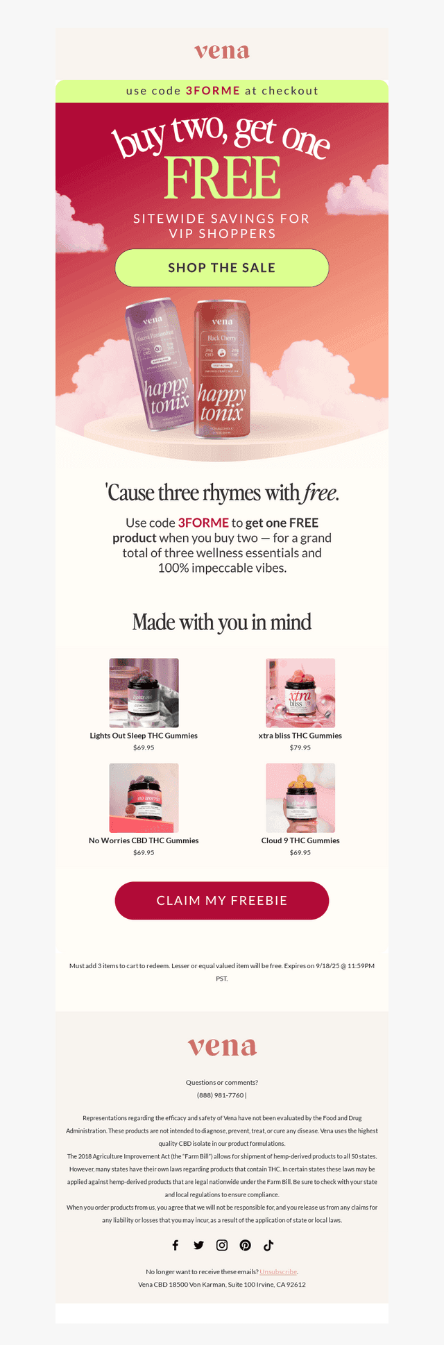 Buy 2, Get 1 Free Sitewide 🛍️