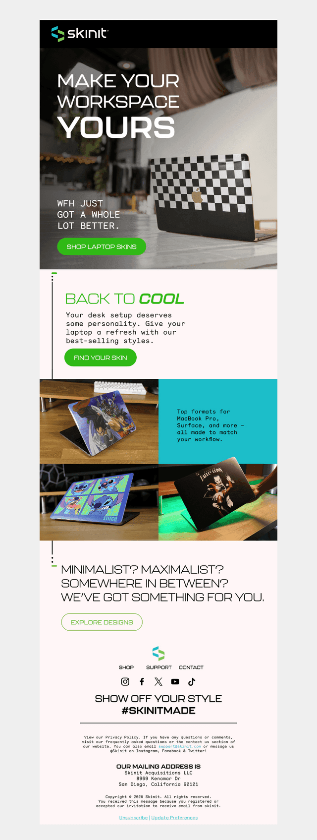 Skinit email from Thu, Sep 18, 2025