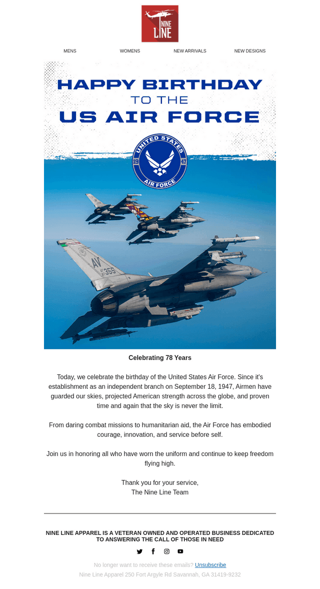 Happy Birthday Air Force!