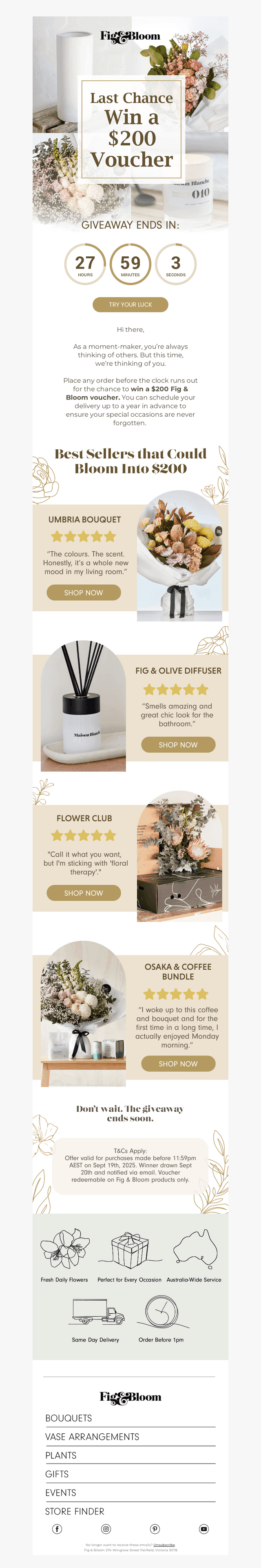Fig & Bloom email from Thu, Sep 18, 2025