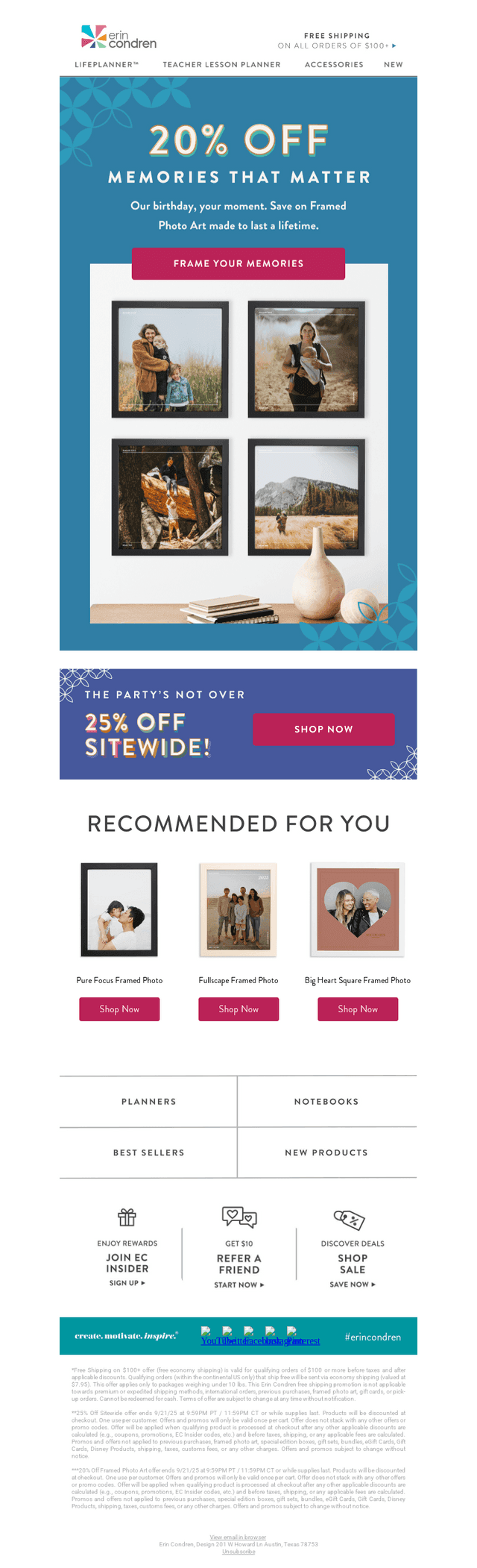 Frame the Moments, Save 20%