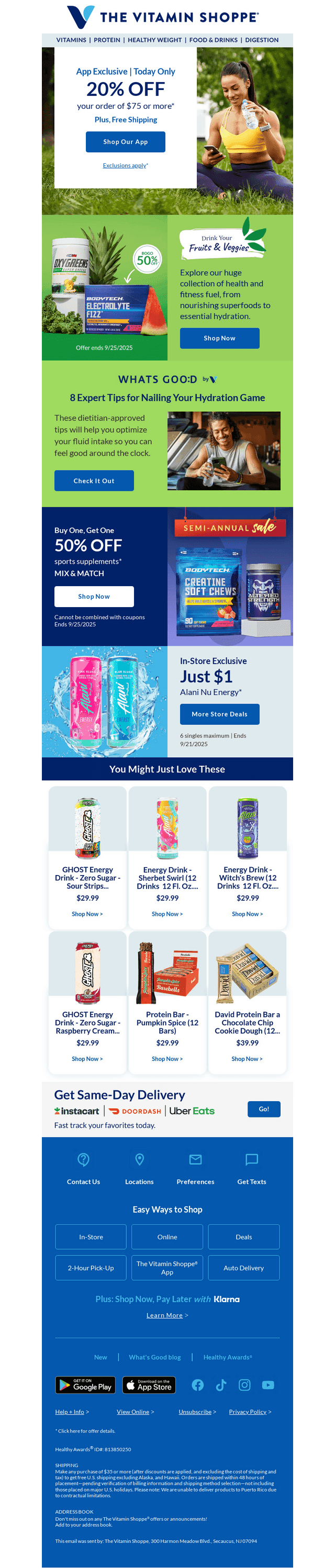 App-exclusive coupon for