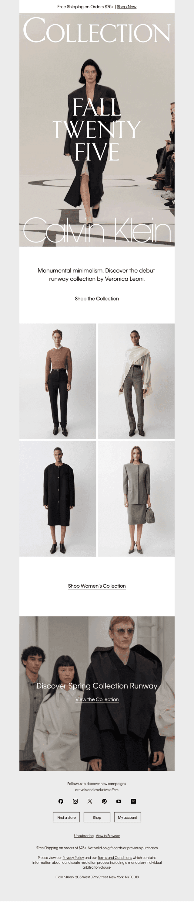 Discover Calvin Klein Collection