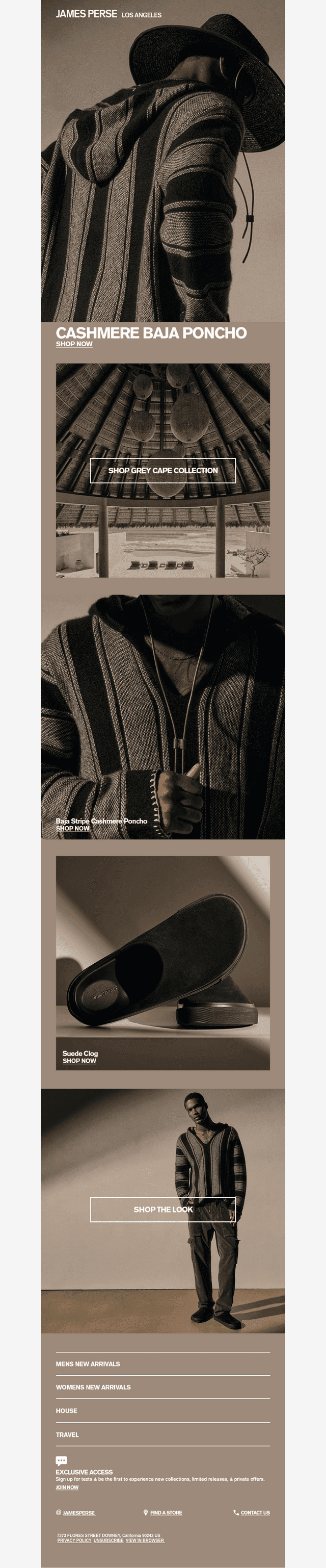Cashmere Baja Poncho