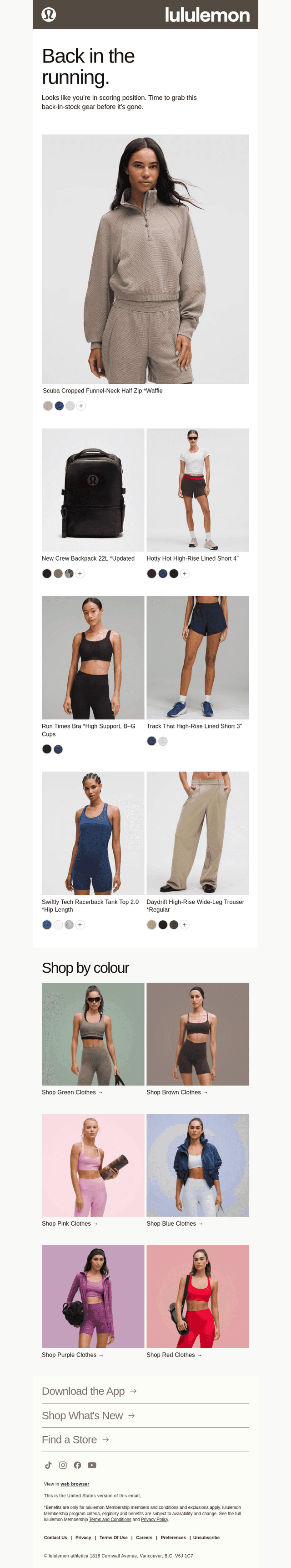 lululemon email from Thu, Sep 18, 2025
