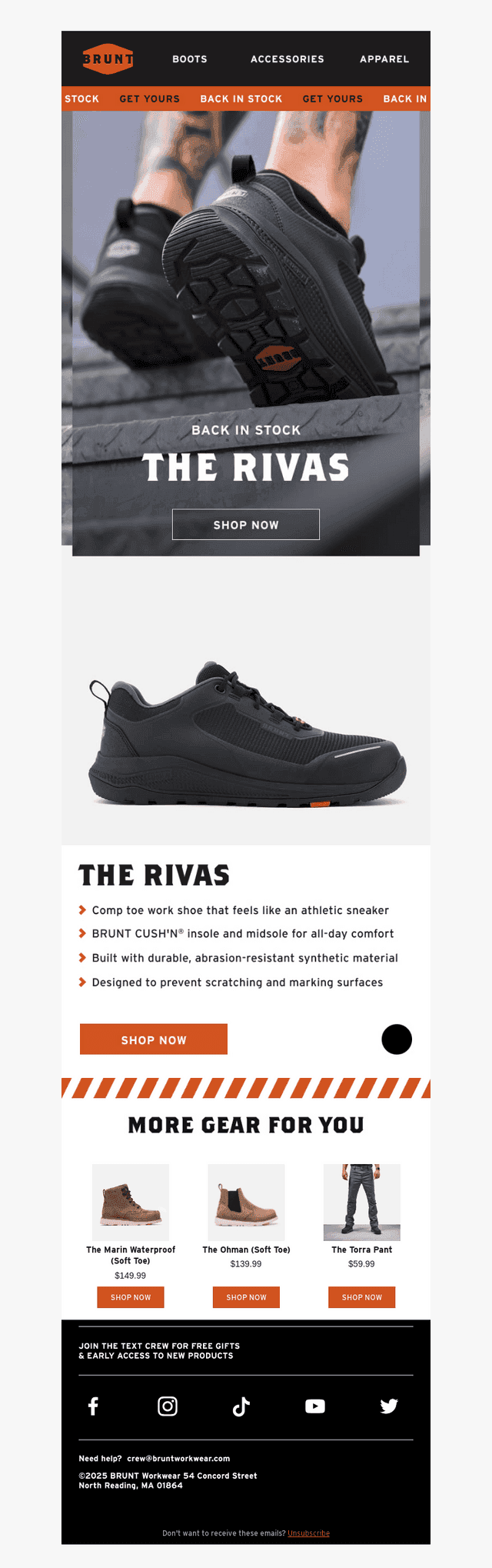 BACK IN STOCK: The Rivas