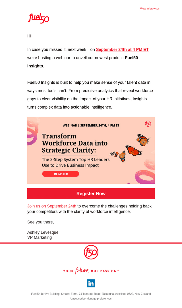 Less Than One Week to Transformative HR Data
