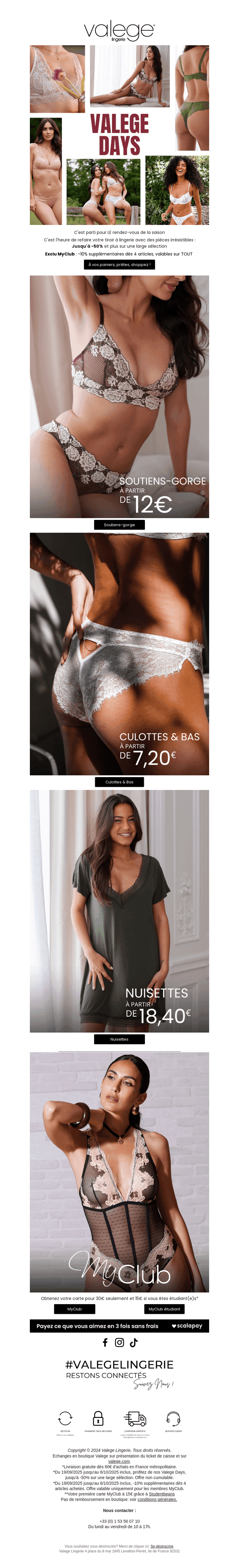 Top départ des Valege Days 🛍️
