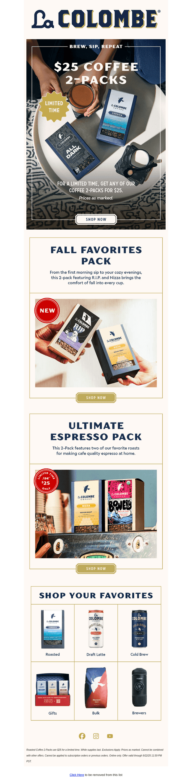 Limited Time ☕ $25 Coffee 2-Packs