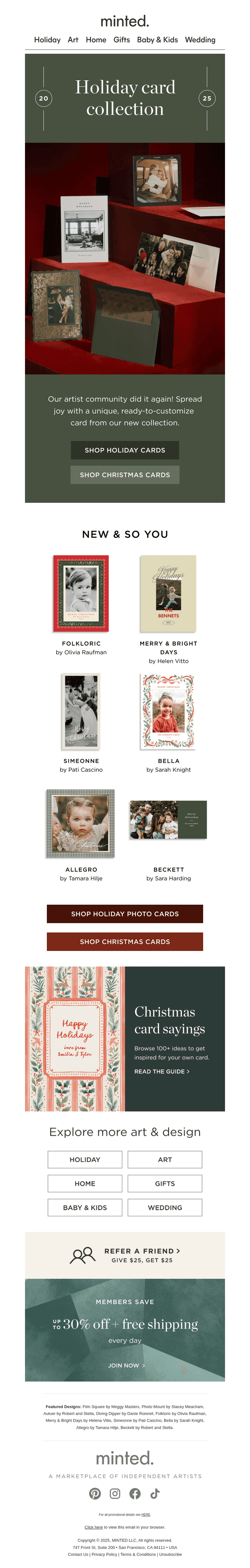 New! Holiday cards 🎄