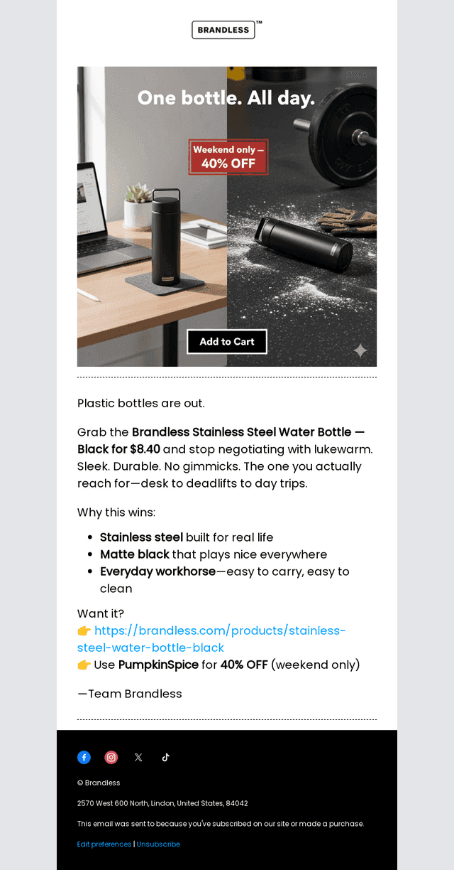 You Need Another Waterbottle