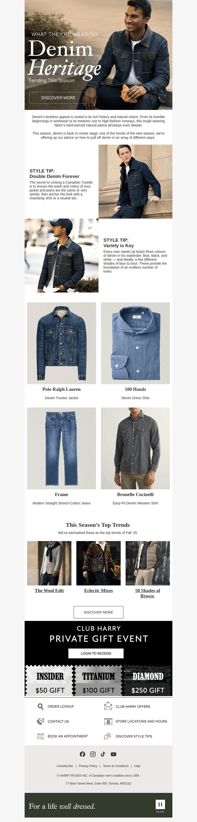 TRENDING THIS FALL: Denim Heritage