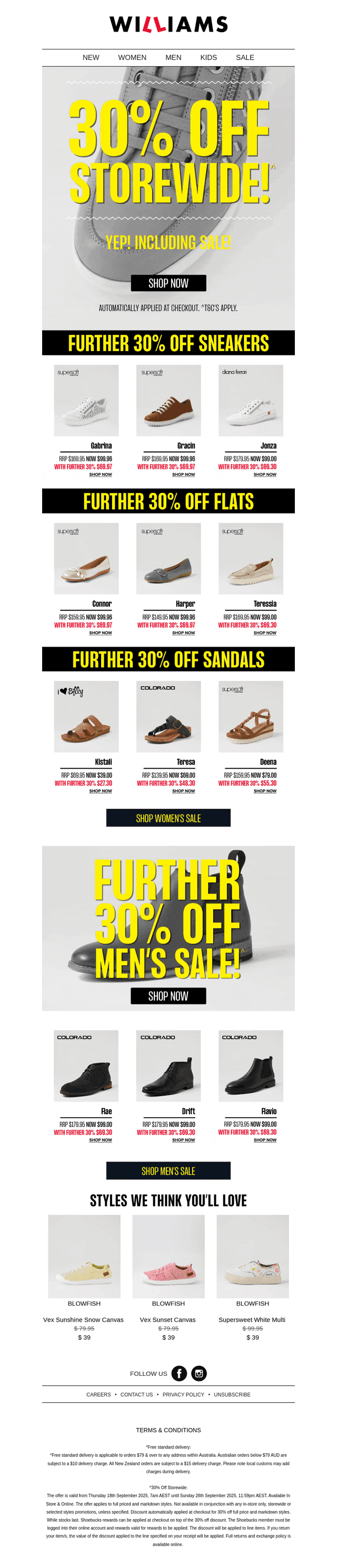 TAKE A FURTHER 30% OFF 😱
