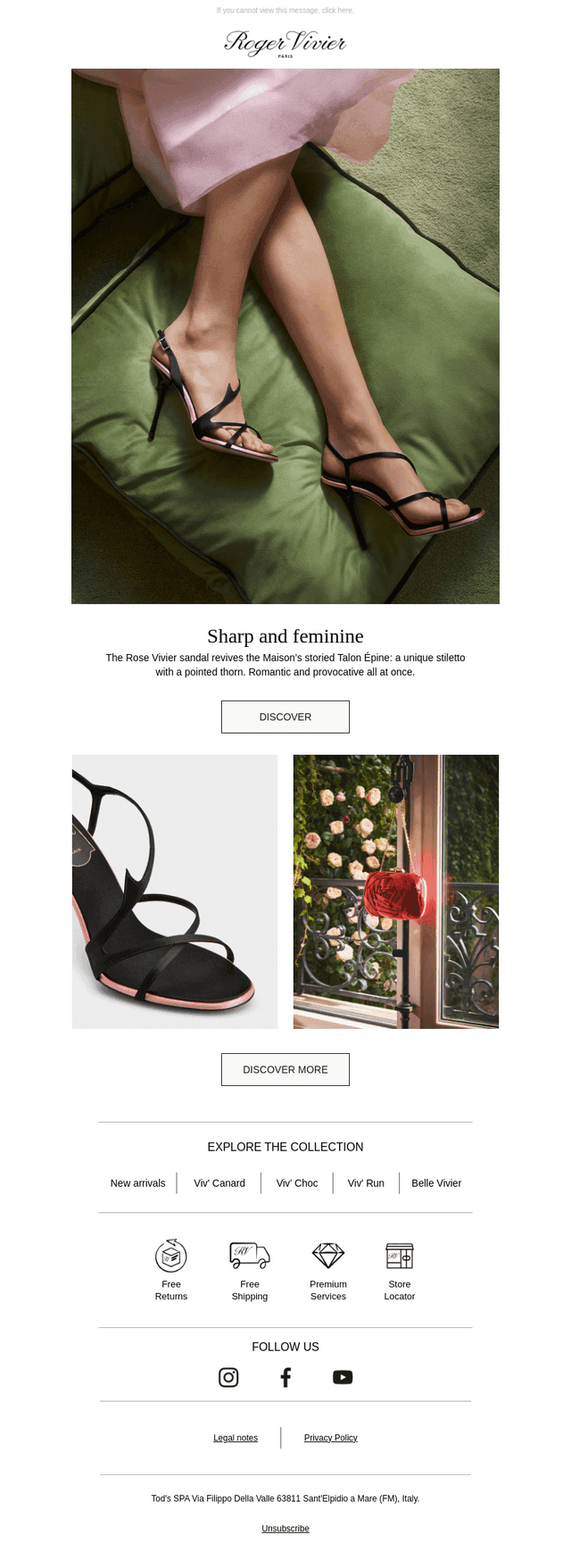 The romantic heel with a pointed thorn