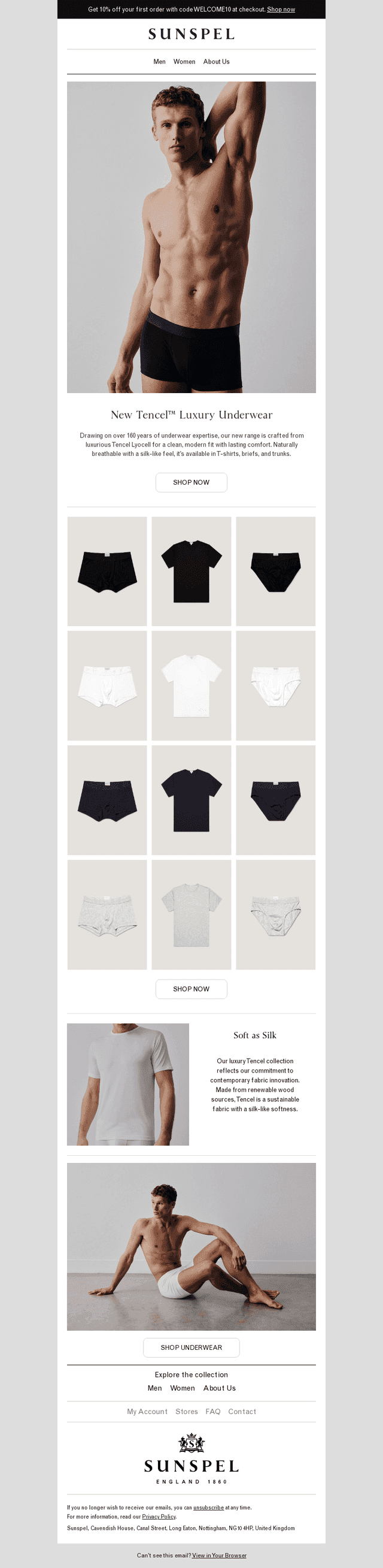 Introducing Tencel™ Luxury Underwear